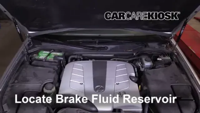 2005 Lexus LS430 4.3L V8 Brake Fluid Add Fluid